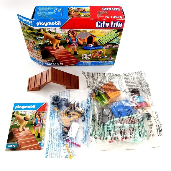 Playmobil Other - Playmobil City Life 70676 Dog Trainer Brand New Sealed Bags Open Box